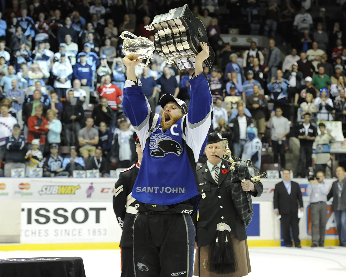 Mike Thomas - Captain of the Saint John Sea Dogs in 2011, lifting the ultimate honour in the Canadian League, the MEMORIAL CUP!