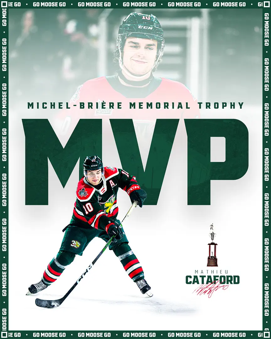 Mathieu Cataford (2023-24) - he succeeded his teammate Jordan Dumais, as recipient of the Michel-Brière Trophy as the QMJHL's most valuable player.