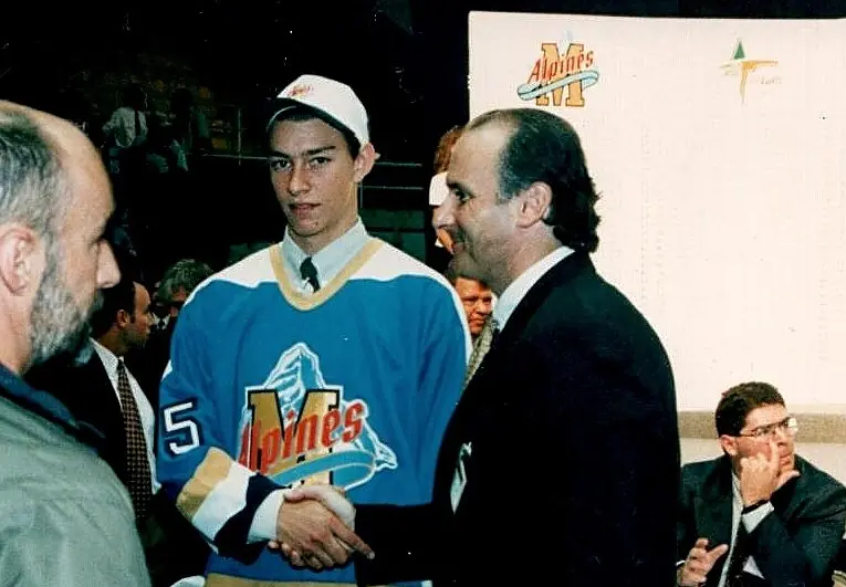 Welcomed by head coach and general manager Lucien Deblois, Pierre Dagenais, at 16, was the very first choice in the history of the new franchise, that of the Moncton Alpines in the spring of 1995. Dagenais' 43 goals still constitute the Moncton franchise record for a rookie.