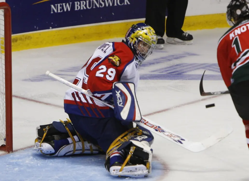 Nicola Riopel (Moncton | 2008-09) - He set two QMJHL records, with his 2.01 goals-against average and his dazzling .931 save percentage.